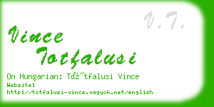 vince totfalusi business card